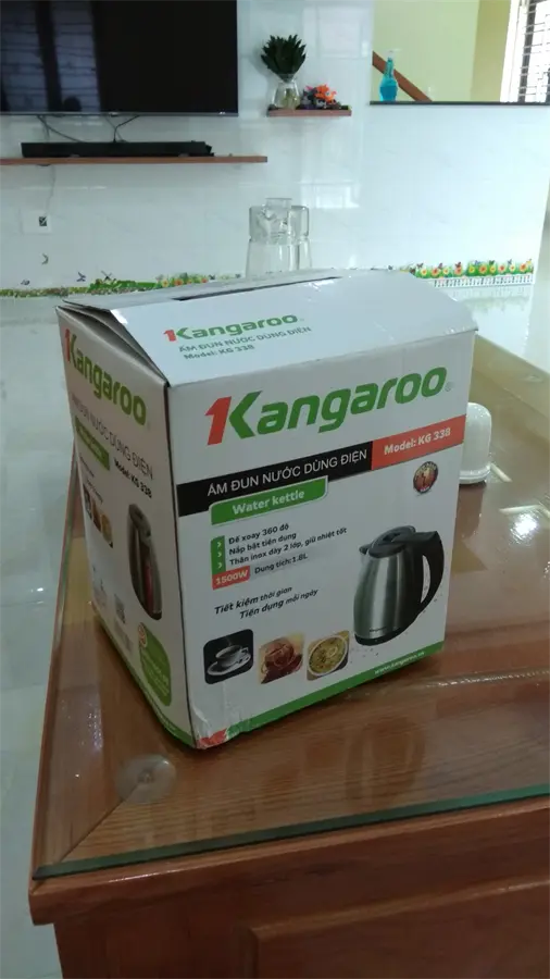 Khách hàng review Bình đun siêu tốc Kangaroo 1.8 lít KG-338 5