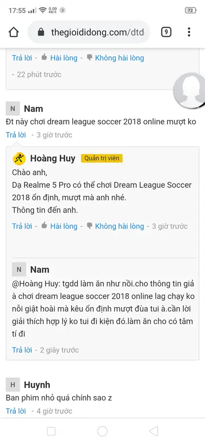 Khách hàng review Điện thoại realme 5 Pro (4GB/128GB) 3