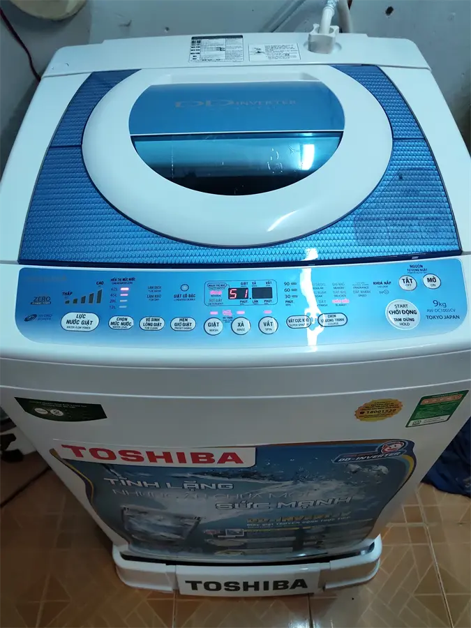 Khách hàng review Máy giặt Toshiba Inverter 9kg AW-DC1005CV 2