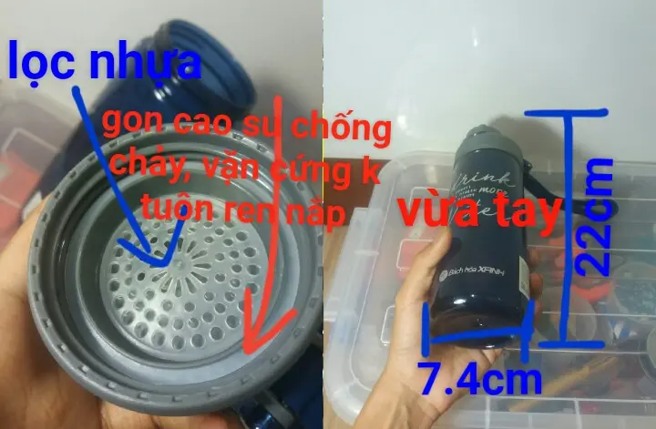 Khách hàng review Bình đựng nước nhựa 670 ml BHX XL-1912 2