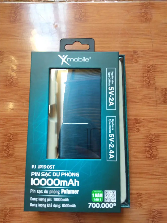 Khách hàng review Pin sạc dự phòng Polymer 10.000 mAh Type C 12W Xmobile PJ JP190ST 18