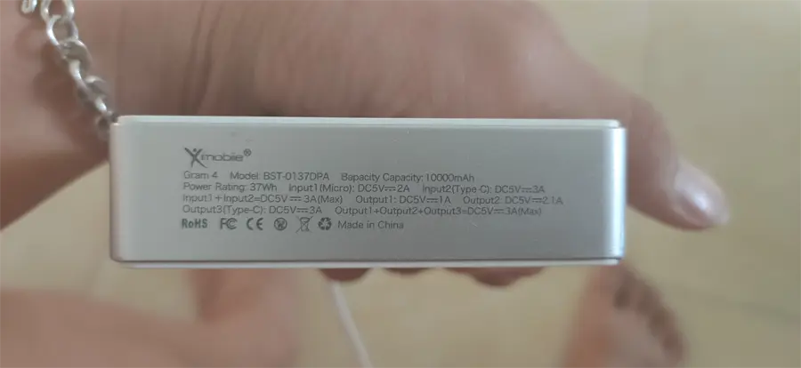 Khách hàng review Pin sạc dự phòng 10.000 mAh Type C Xmobile Gram 4 Dull Dog 4