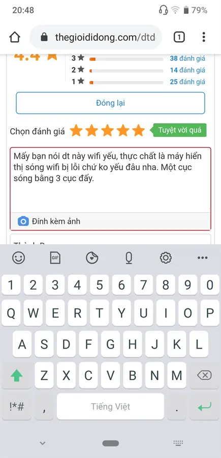 Khách hàng review Điện thoại Vsmart Live (6GB/64GB) 16