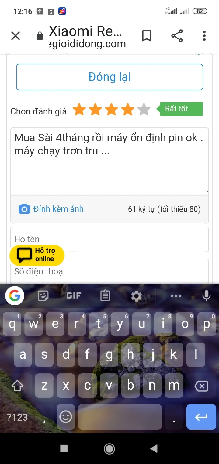 Khách hàng review Điện thoại Xiaomi Redmi 8 (4GB/64GB) 7