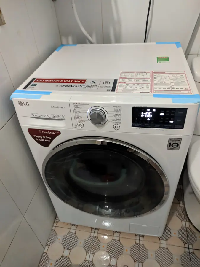 Khách hàng review Máy giặt LG Inverter 9 kg FC1409S2W 17