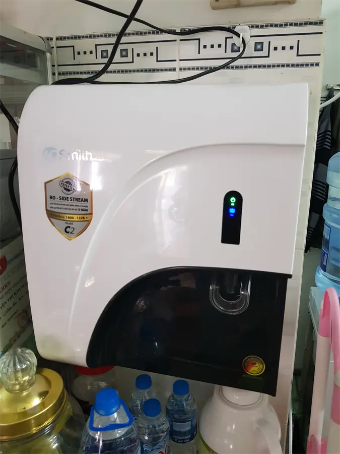 Khách hàng review Máy lọc nước RO AOSmith C2 4 lõi 12