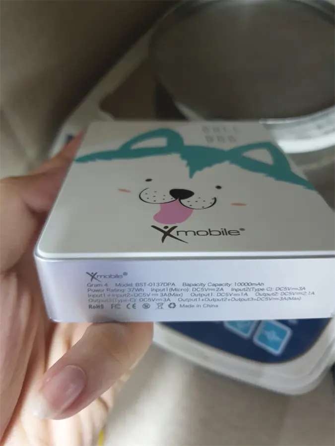 Khách hàng review Pin sạc dự phòng 10.000 mAh Type C Xmobile Gram 4 Dull Dog 2