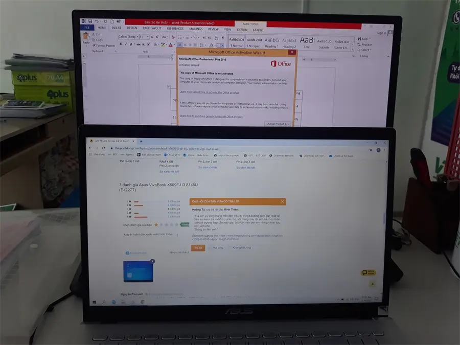 Khách hàng review Laptop Asus VivoBook X509FJ i3 8145U/4GB/1TB/2GB MX230/Win10 (EJ227T) 2