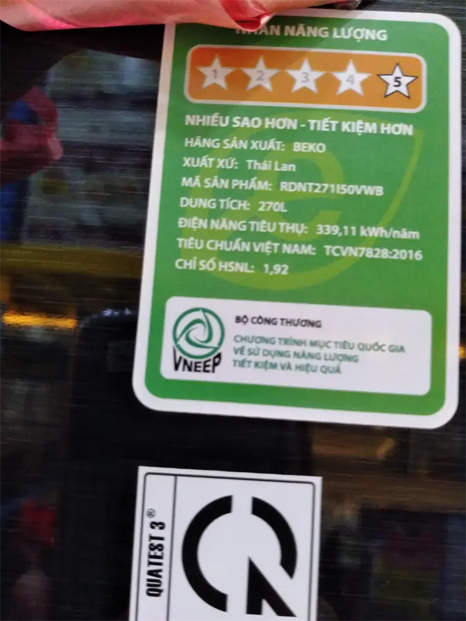 Khách hàng review Tủ lạnh Beko Inverter 250 lít RDNT271I50VWB 29