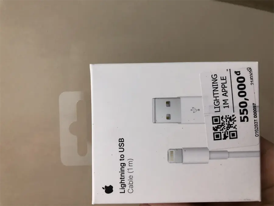 Khách hàng review Cáp sạc và truyền dữ liệu USB-A - Lightning 10W 1m Apple MXLY2 12