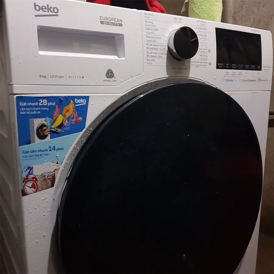 Khách hàng review Máy giặt Beko Inverter 9 kg WCV9649XWST 12