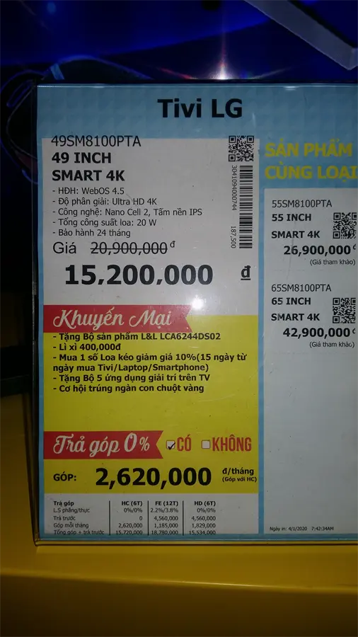 Khách hàng review Smart Tivi NanoCell LG 4K 49 inch 49SM8100PTA 51
