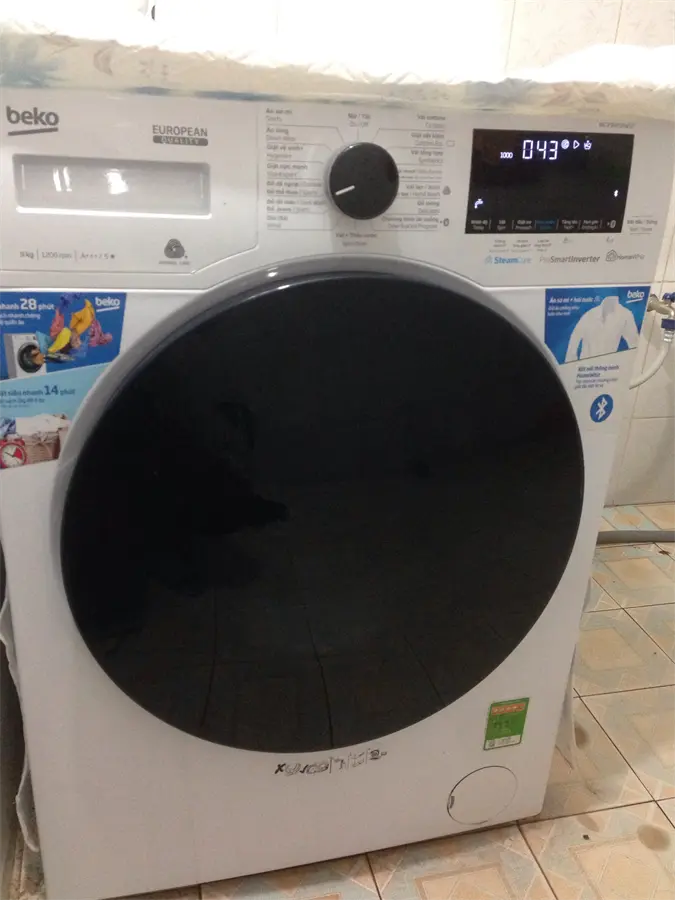 Khách hàng review Máy giặt Beko Inverter 9 kg WCV9649XWST 7