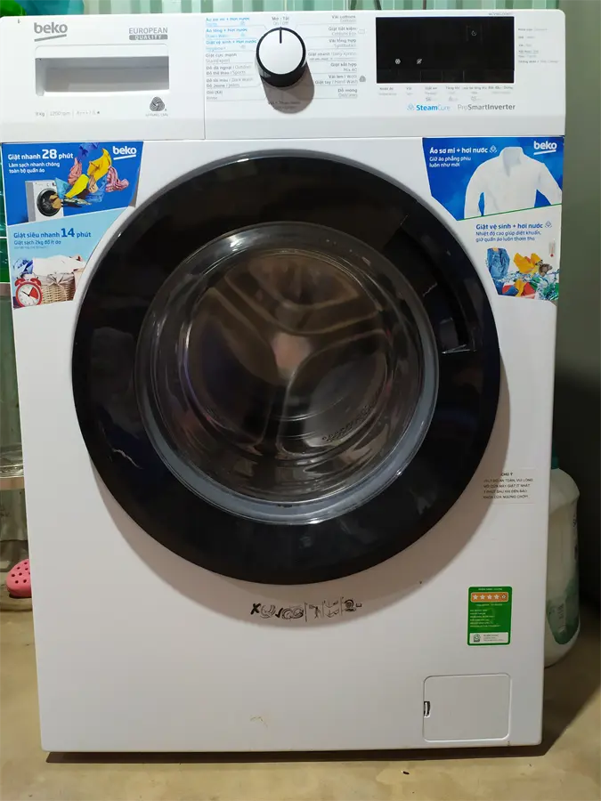 Khách hàng review Máy giặt Beko Inverter 9 kg WCV9612XB0ST 2