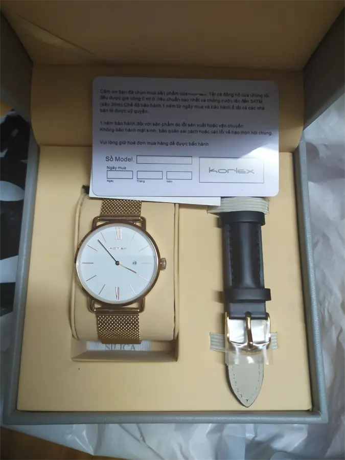 Khách hàng review Đồng hồ KORLEX 38.5 mm Nữ KS003-02 3