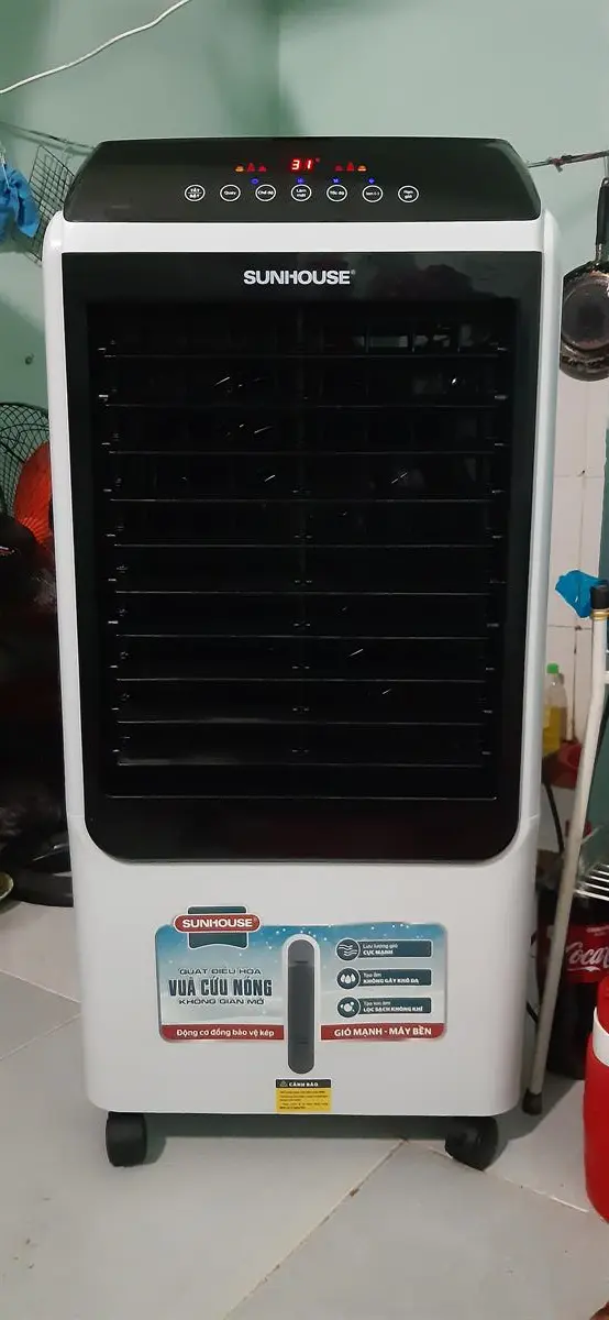 Khách hàng review Quạt điều hòa Sunhouse SHD7727 150W 130