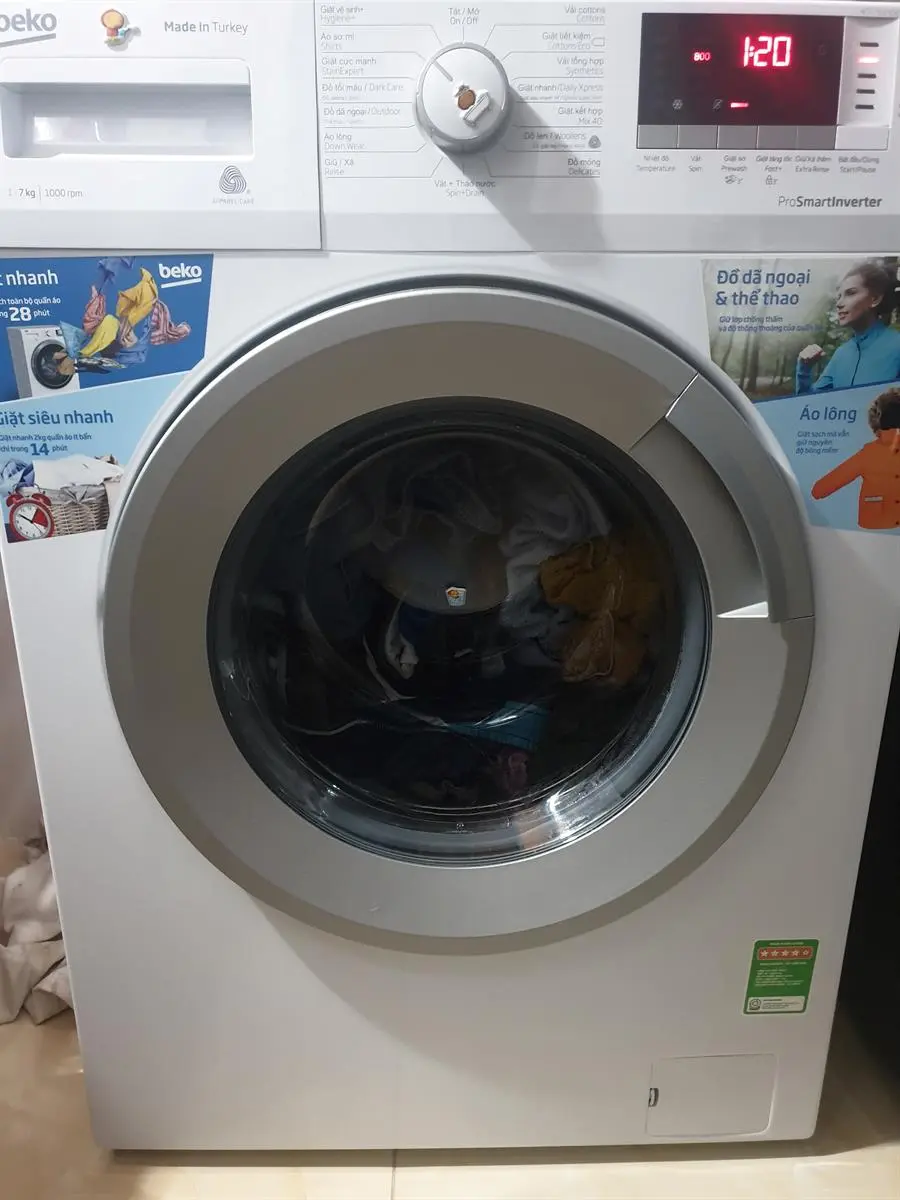 Khách hàng review Máy giặt Beko Inverter 7 kg WTE 7512 XS0 1