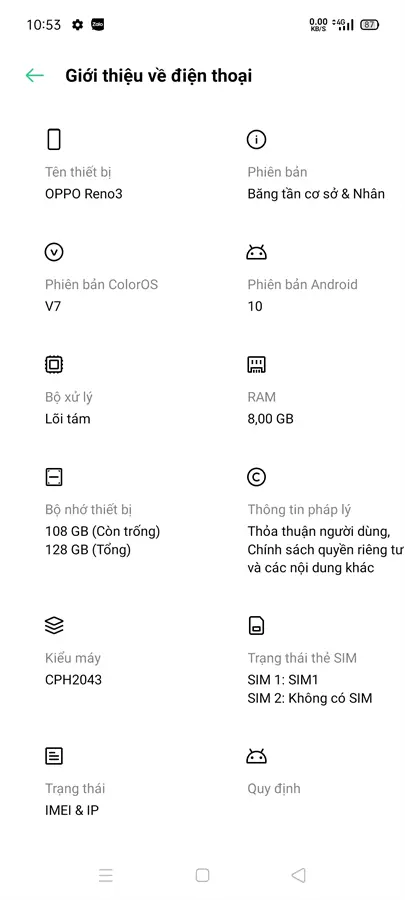 Khách hàng review Điện thoại OPPO Reno3 6