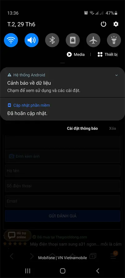 Khách hàng review Điện thoại Samsung Galaxy A31 21