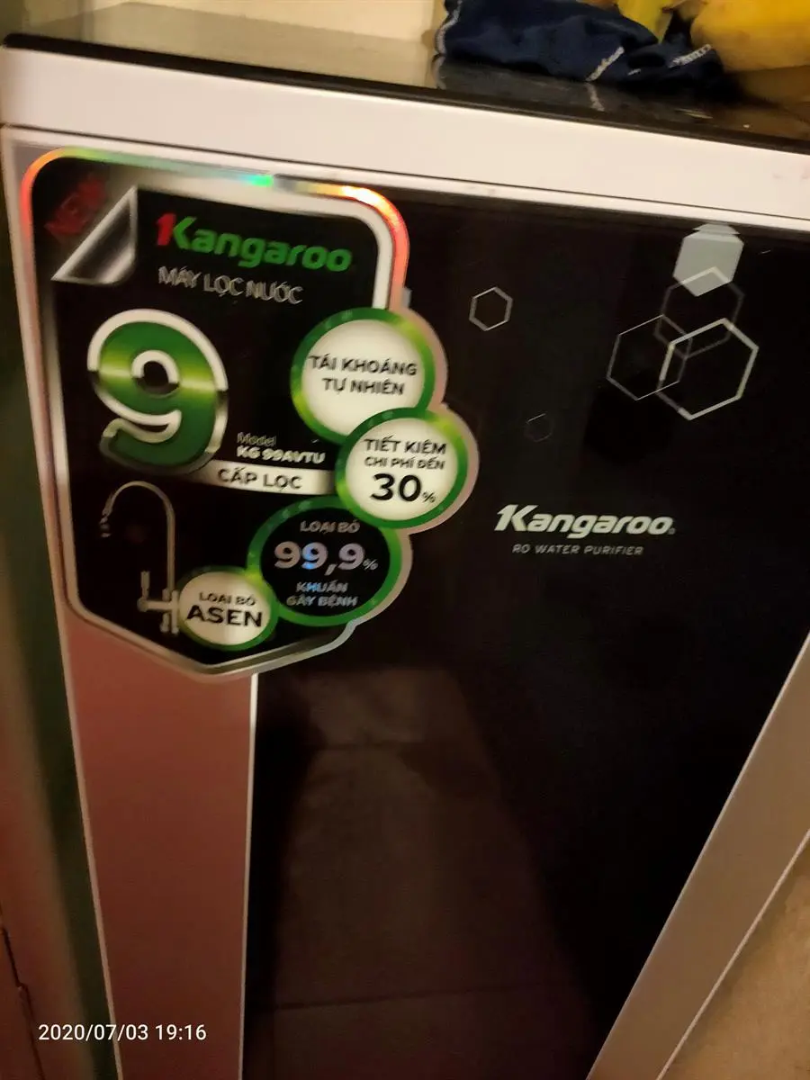Khách hàng review Máy lọc nước RO Kangaroo KG99A VTU 9 lõi 25
