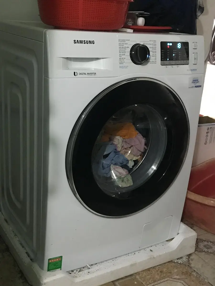 Khách hàng review Máy giặt Samsung Inverter 9 kg WW90J54E0BW/SV 7