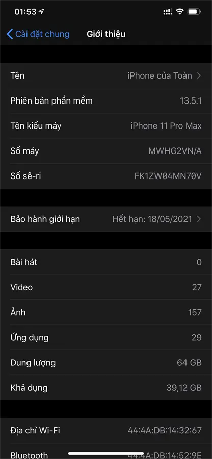 Khách hàng review Điện thoại iPhone 11 Pro Max 64GB 7