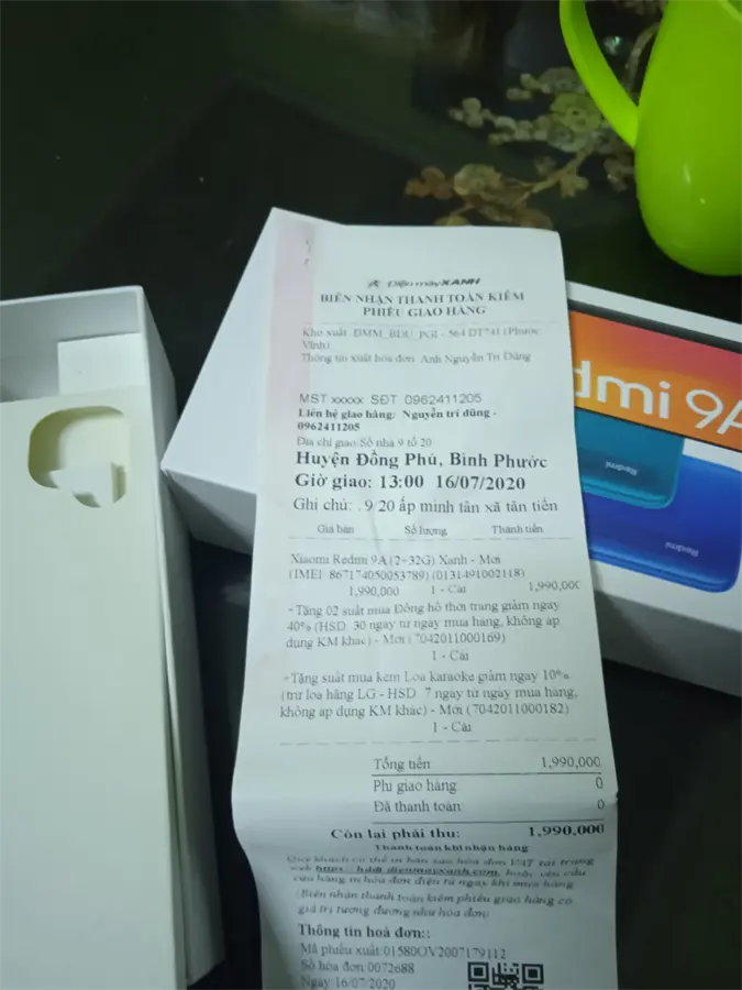 Khách hàng review Điện thoại Xiaomi Redmi 9A 23