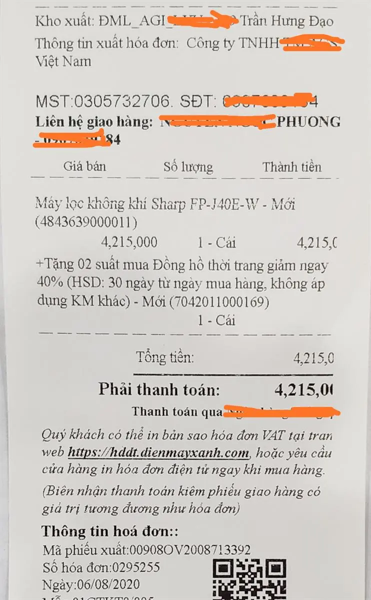Khách hàng review Máy lọc không khí Sharp FP-J40E-W 23W 17