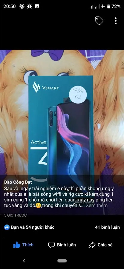 Khách hàng review Điện thoại Vsmart Active 3 (6GB/64GB) 21