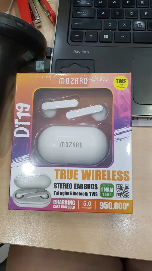 Khách hàng review Tai nghe Bluetooth True Wireless Mozard DT19 Trắng 4