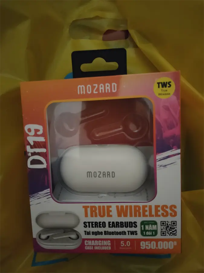 Khách hàng review Tai nghe Bluetooth True Wireless Mozard DT19 Trắng 3