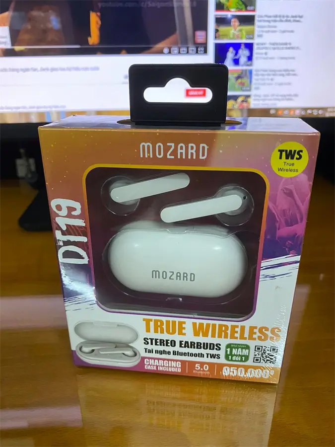 Khách hàng review Tai nghe Bluetooth True Wireless Mozard DT19 Trắng 2