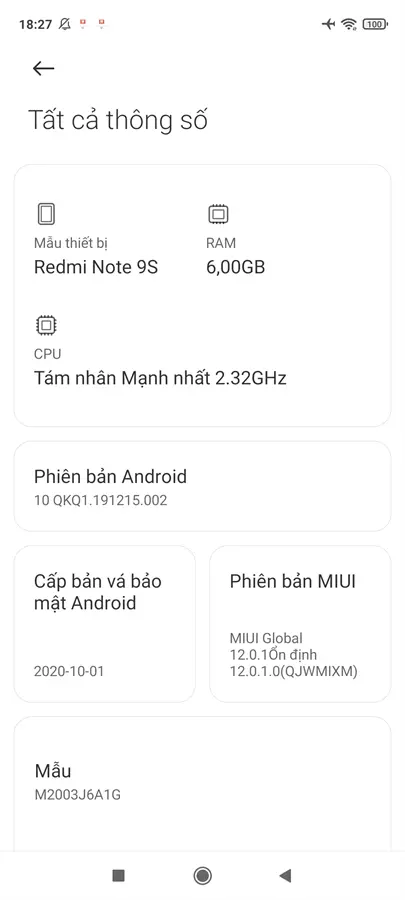 Khách hàng review Điện thoại Xiaomi Redmi Note 9S 31
