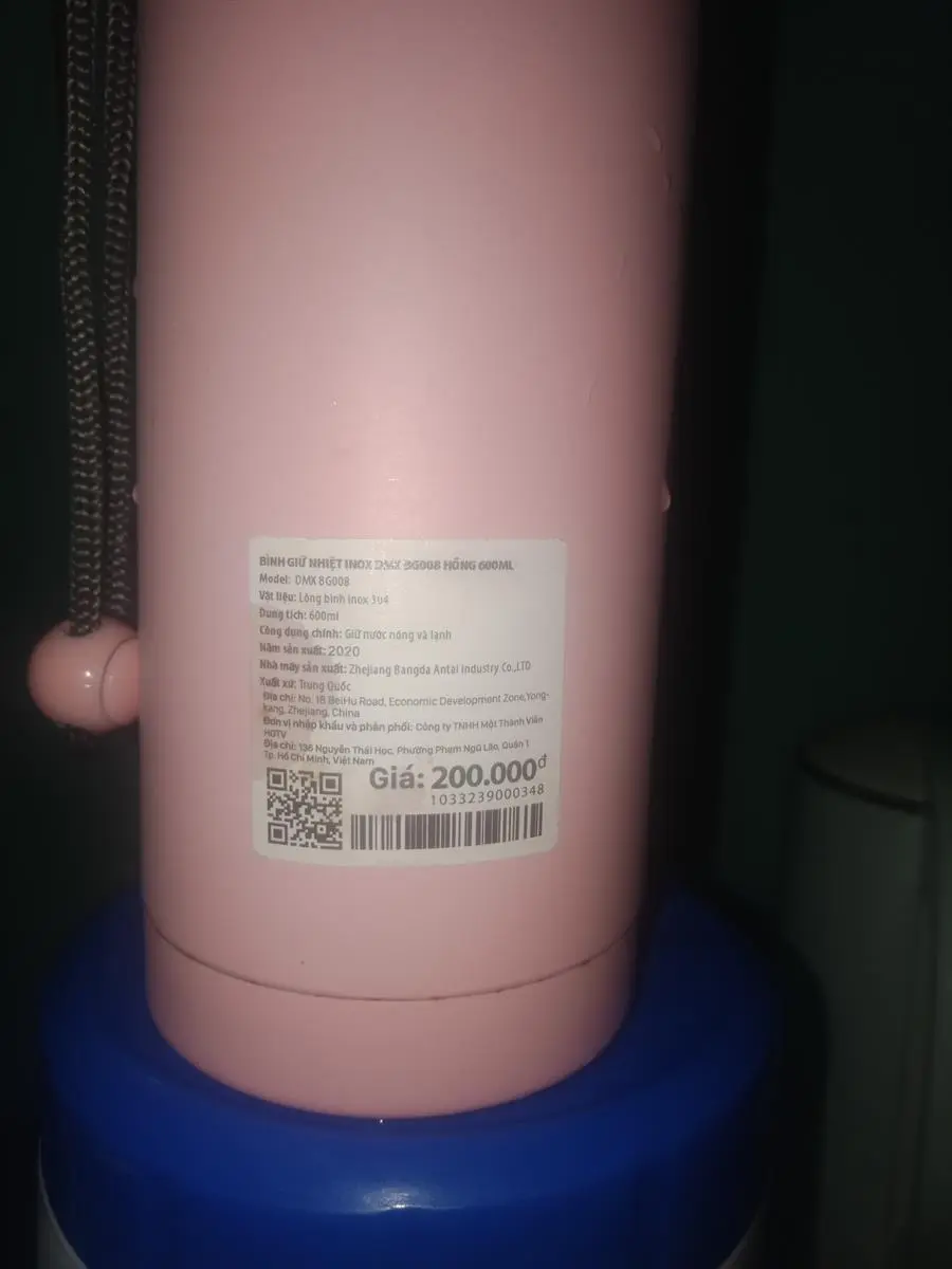 Khách hàng review Bình giữ nhiệt inox 600 ml DMX BG008 2