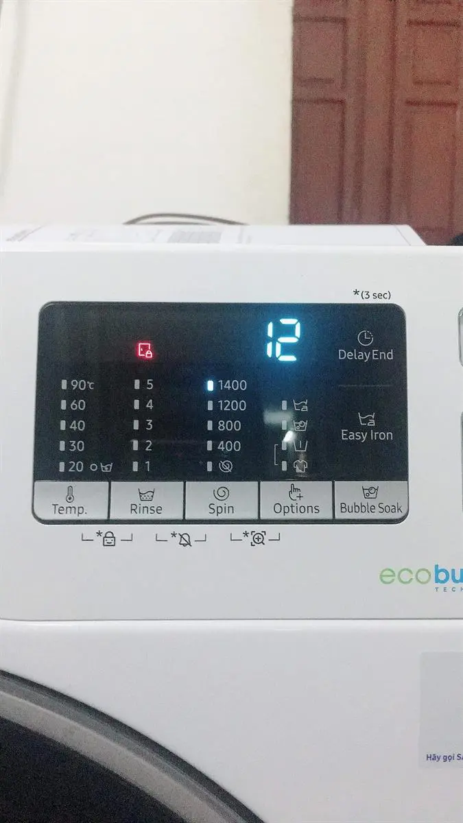 Khách hàng review Máy giặt Samsung Inverter 9 kg WW90J54E0BW/SV 4