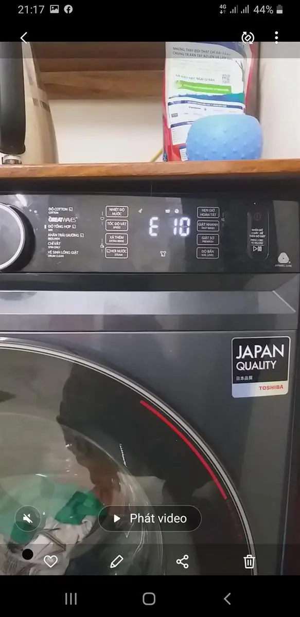 Khách hàng review Máy giặt Toshiba Inverter 9.5 Kg TW-BK105G4V(MG) 9