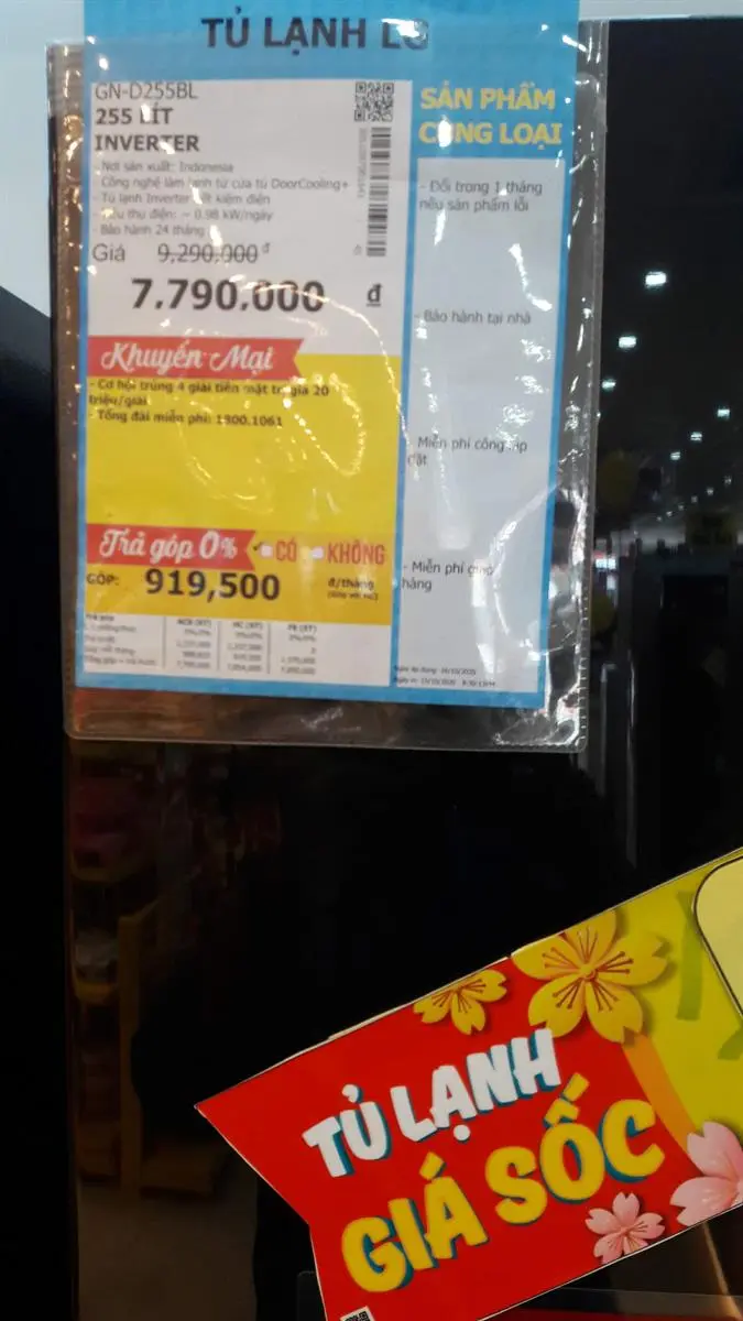 Khách hàng review Tủ lạnh LG Inverter 255 lít GN-D255BL 11