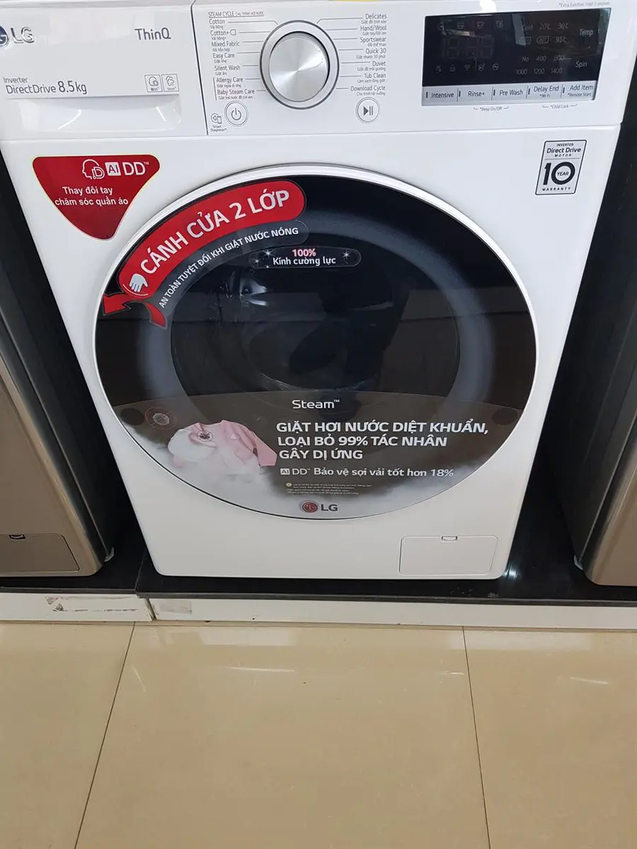 Khách hàng review Máy giặt LG AI DD Inverter 8.5 kg FV1408S4W 96