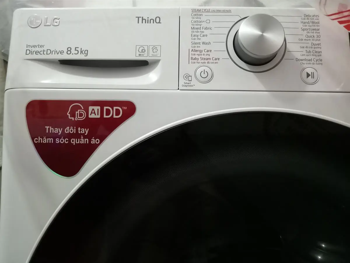 Khách hàng review Máy giặt LG AI DD Inverter 8.5 kg FV1408S4W 92