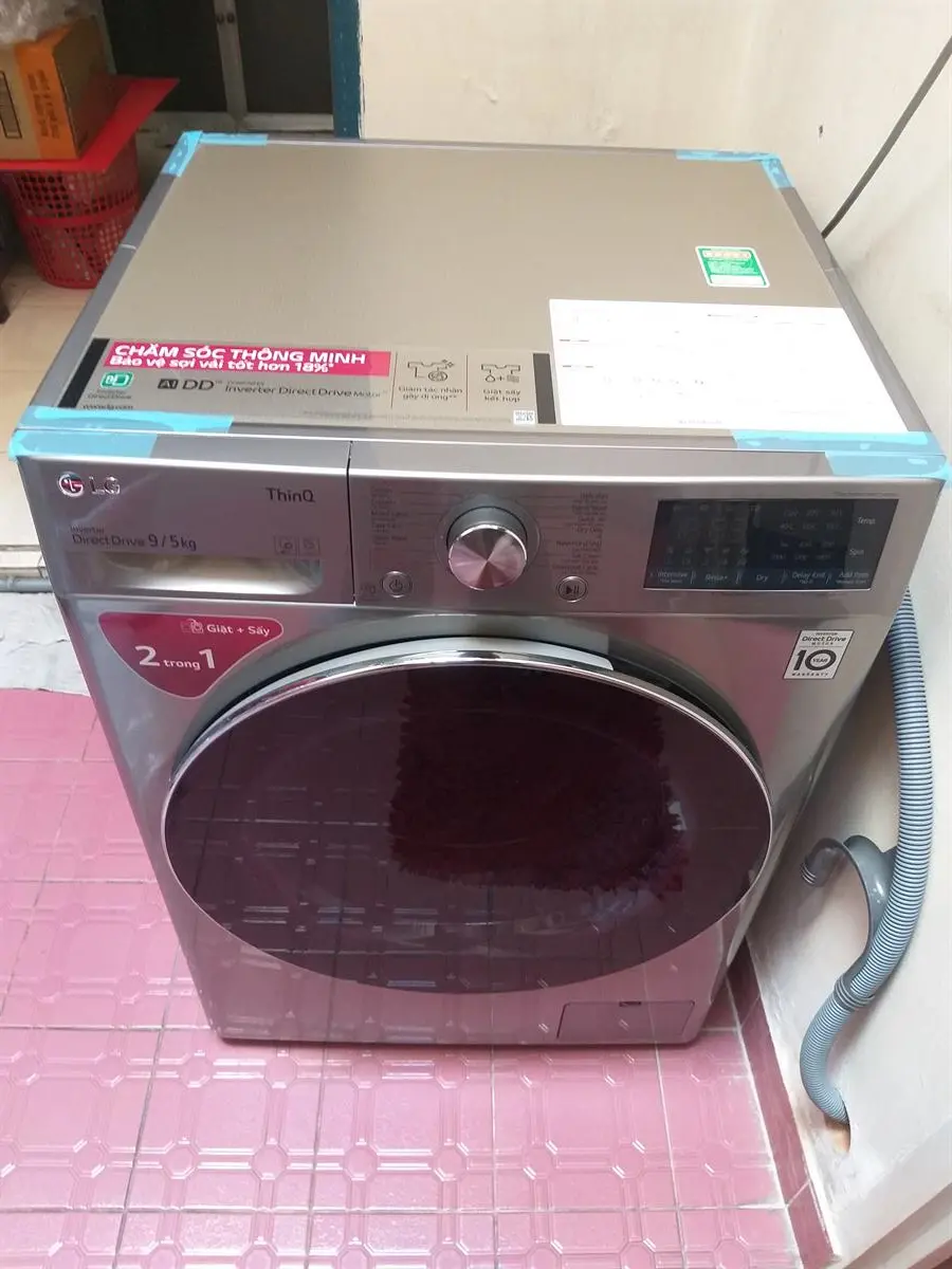 Khách hàng review Máy giặt sấy LG AI DD Inverter giặt 9 kg - sấy 5 kg FV1409G4V 38
