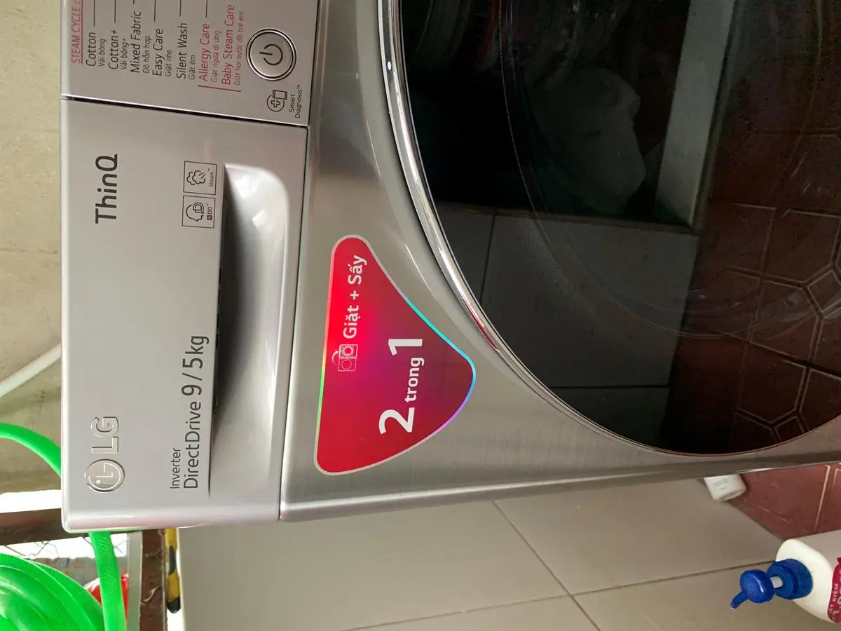 Khách hàng review Máy giặt sấy LG AI DD Inverter giặt 9 kg - sấy 5 kg FV1409G4V 34
