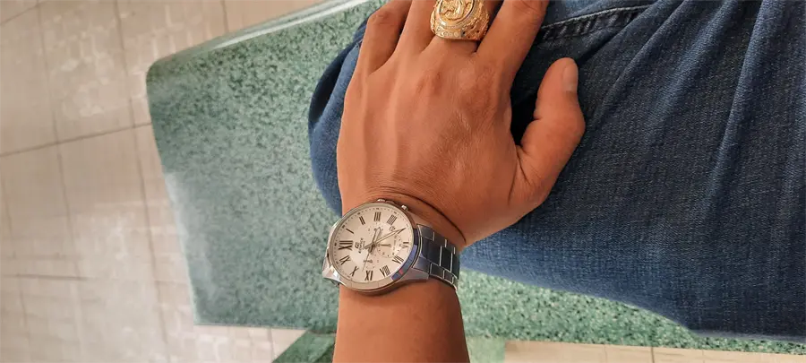 Khách hàng review Đồng hồ EDIFICE CASIO 47 mm Nam EFV-500D-7AVUDF 4