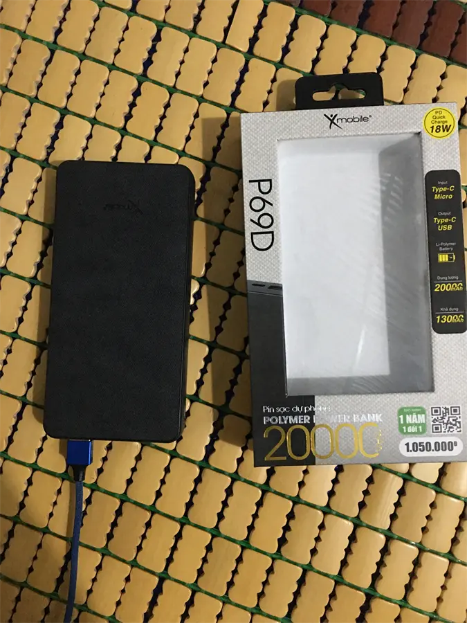 Khách hàng review Pin sạc dự phòng Polymer 20.000 mAh Type C PD QC3.0 18W Xmobile PowerBox P69D 28