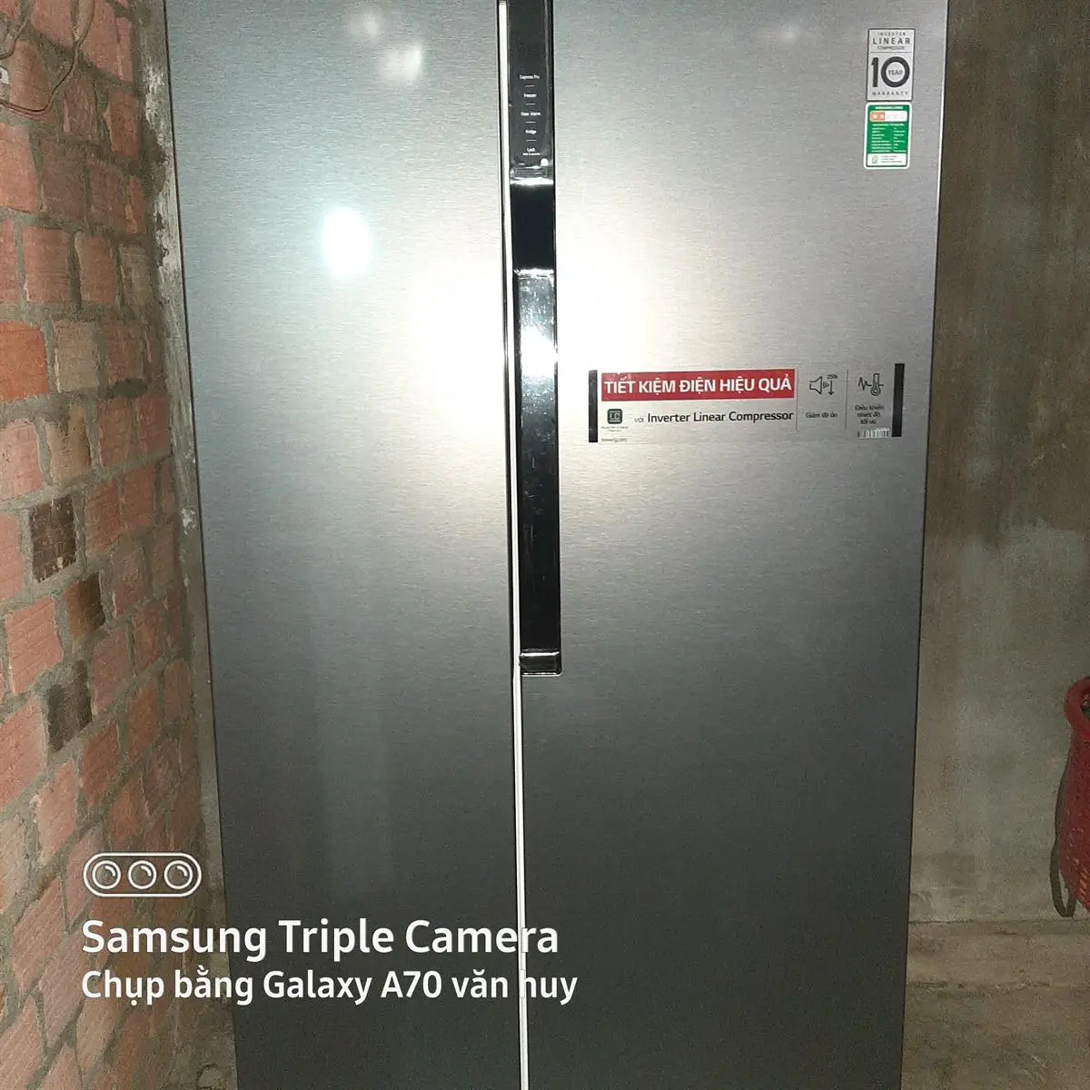 Khách hàng review Tủ lạnh LG Inverter 613 lít GR-B247JDS 9