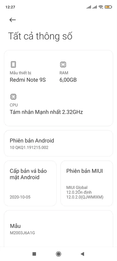 Khách hàng review Điện thoại Xiaomi Redmi Note 9S 30