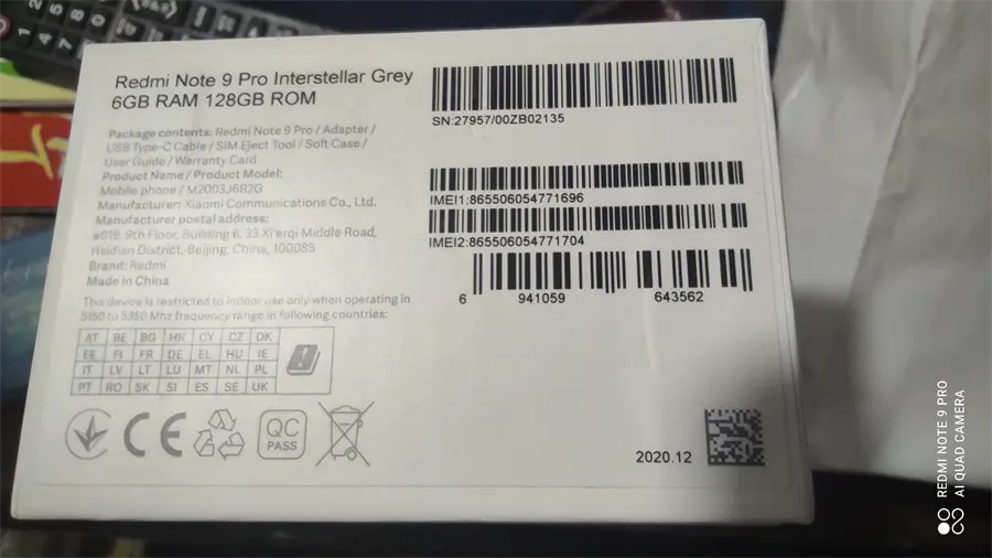 Khách hàng review Điện thoại Xiaomi Redmi Note 9 Pro (6GB/128GB) 4