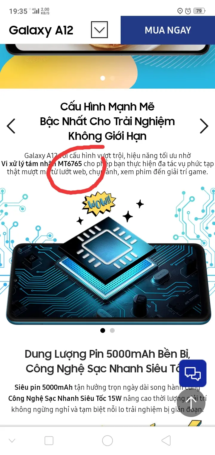 Khách hàng review Điện thoại Samsung Galaxy A12 6GB 21