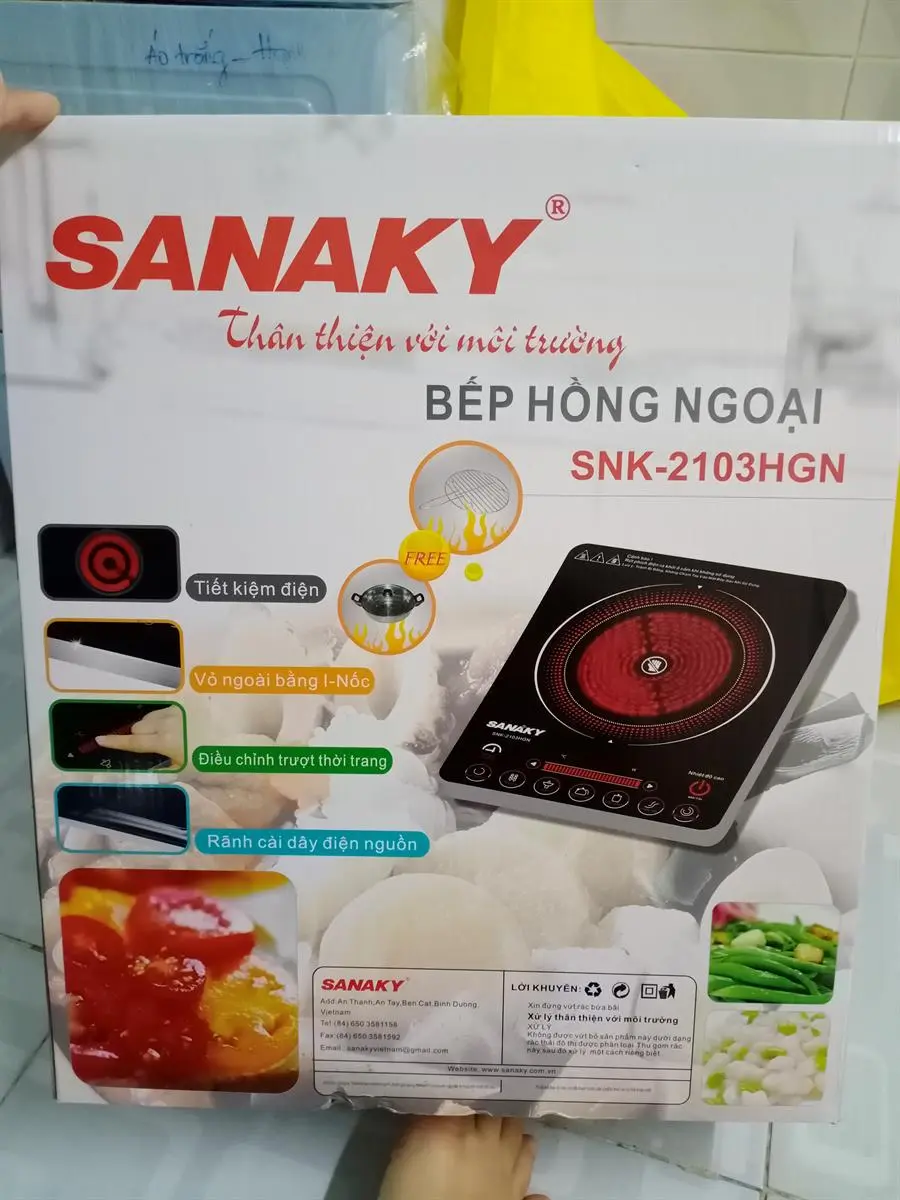 Khách hàng review Bếp hồng ngoại đơn Sanaky SNK-2103HGN 2000W 12