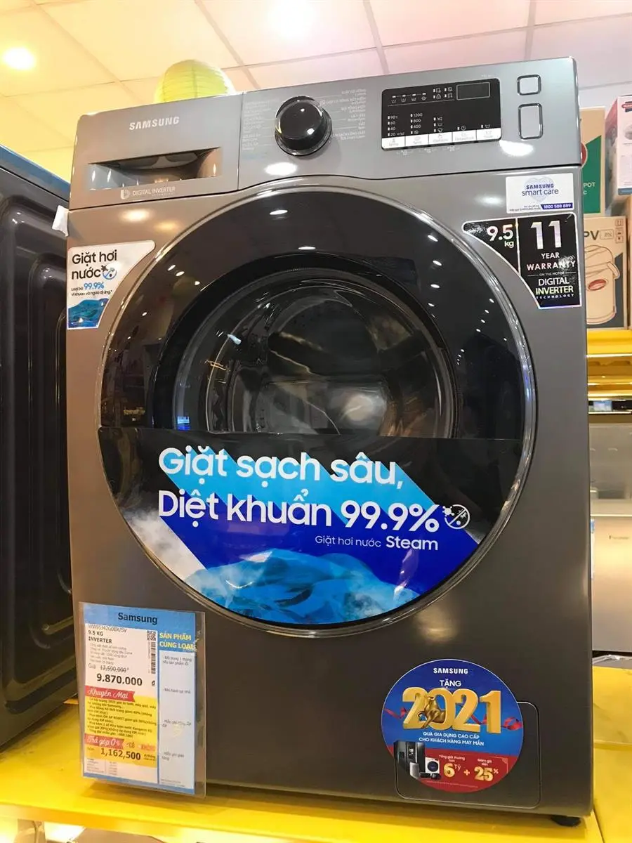 Khách hàng review Máy giặt Samsung Inverter 9.5 kg WW95J42G0BX/SV 7