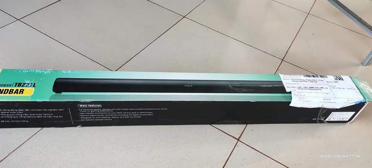 Khách hàng review Loa thanh Soundbar RSR TB221L 16W 3